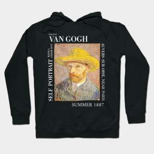 Van Gogh - Self Portrait with a Straw hat Hoodie